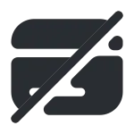 Card Slash SVG Icon
